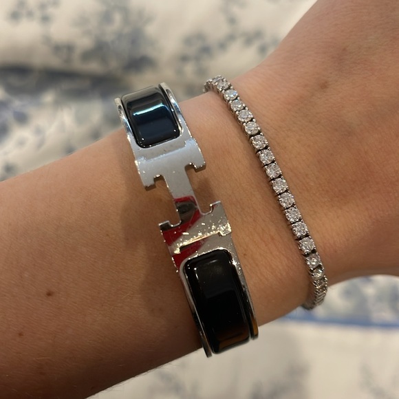 Black Hermes bracelet authentic with bag - Picture 5 of 8